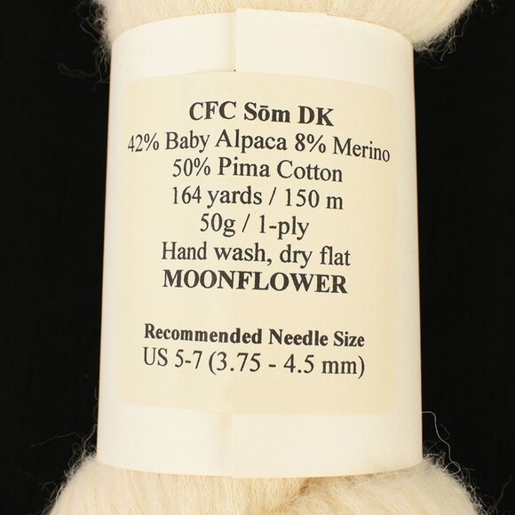 Camellia Fiber Co. CFC Som DK Yarn Baby Alpaca Pima Cotton Merino Moonflower - Picture 3 of 3